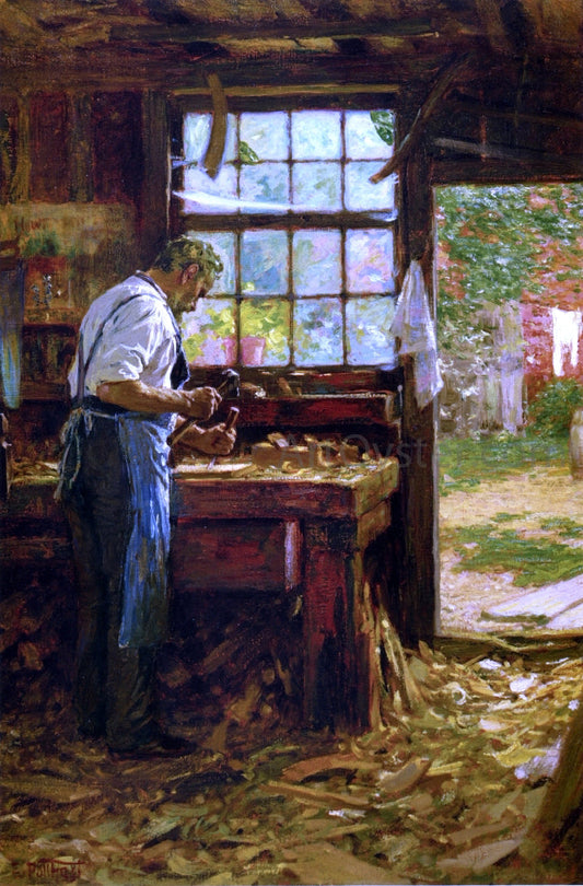  Edward Potthast A Village Carpenter - Canvas Print