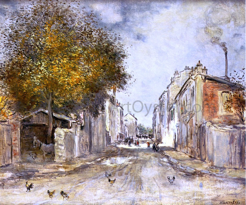  Jean-Francois Raffaelli The Village in Spring - Canvas Print