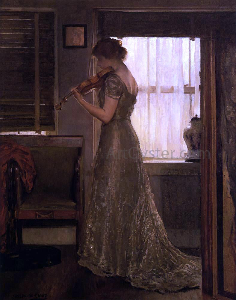  Joseph DeCamp The Violinist (also known as The Violin: Girl with a Violin III) - Canvas Print