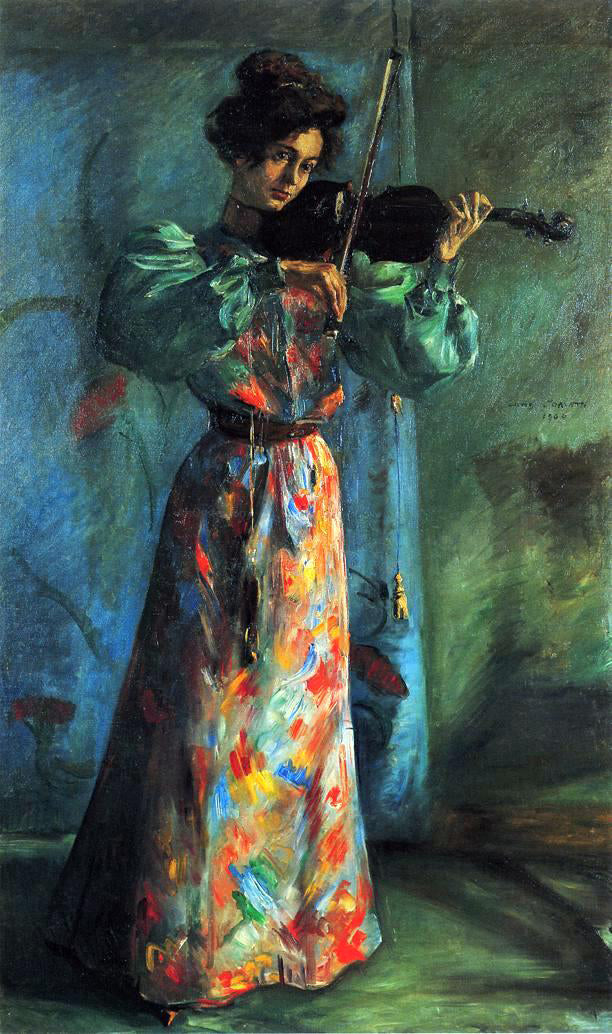  Lovis Corinth The Violinist - Canvas Print