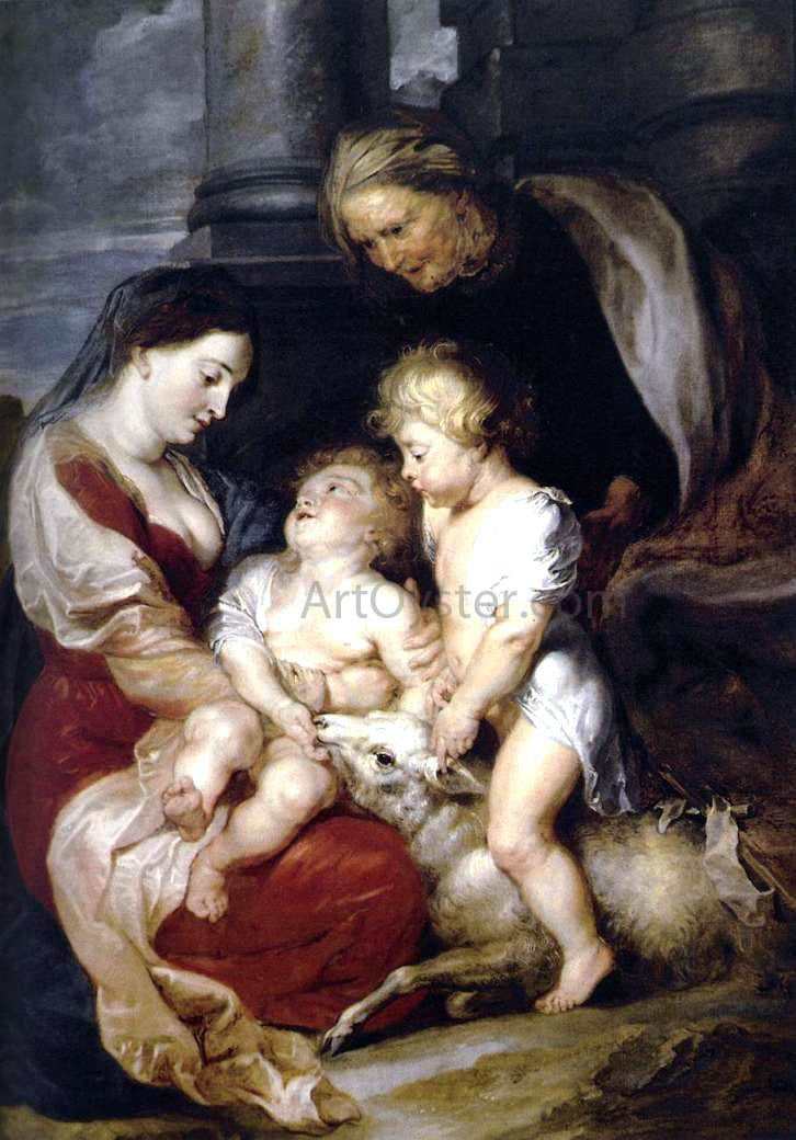  Peter Paul Rubens The Virgin and Child with St Elizabeth and the Infant St John the Baptist - Canvas Print