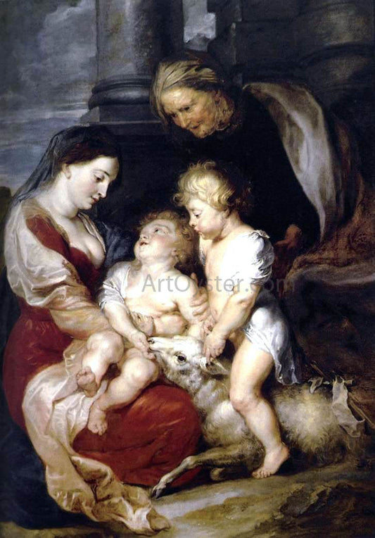  Peter Paul Rubens The Virgin and Child with St Elizabeth and the Infant St John the Baptist - Canvas Print