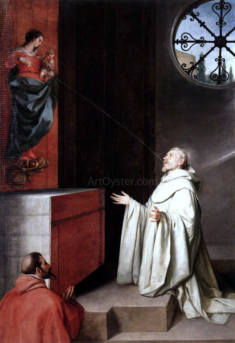  Alonso Cano The Vision of St Bernard - Canvas Print