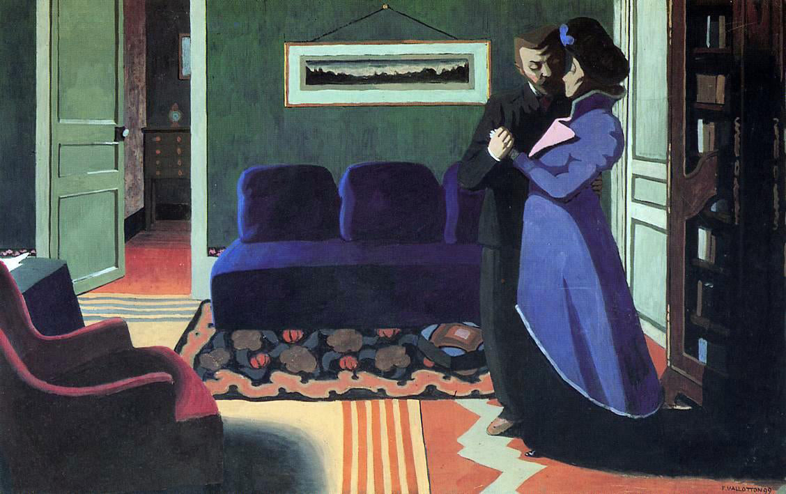  Felix Vallotton The Visit - Canvas Print