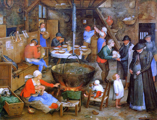  The Elder Jan Bruegel The Visit to the Farm - Canvas Print