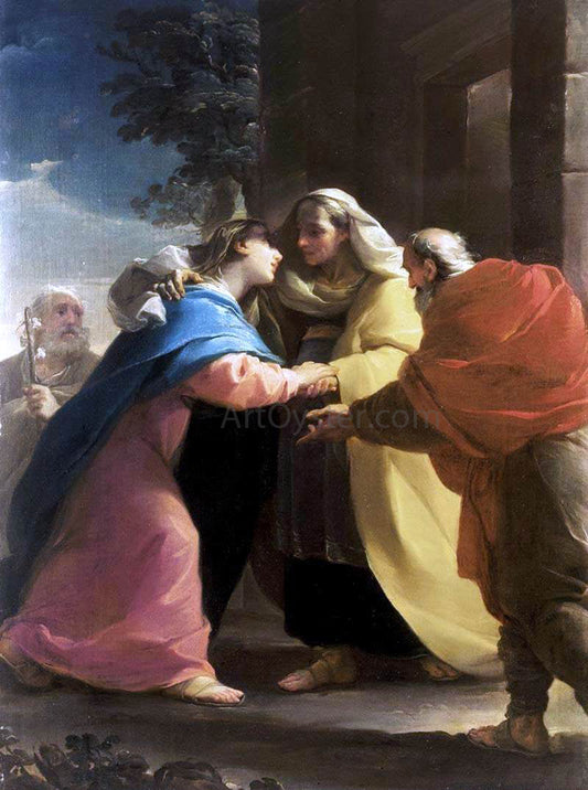  Ubaldo Gandolfi The Visitation - Canvas Print