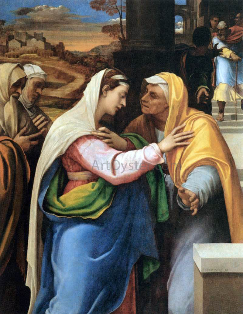  Sebastiano Del Piombo The Visitation - Canvas Print