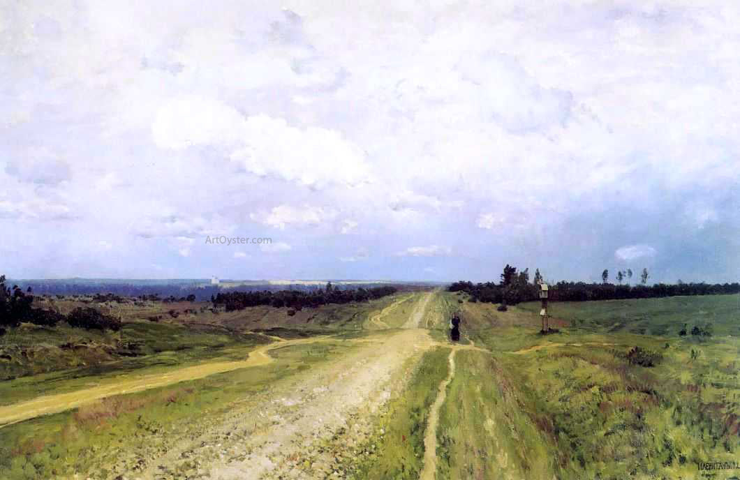  Isaac Ilich Levitan The Vladimir's Road - Canvas Print