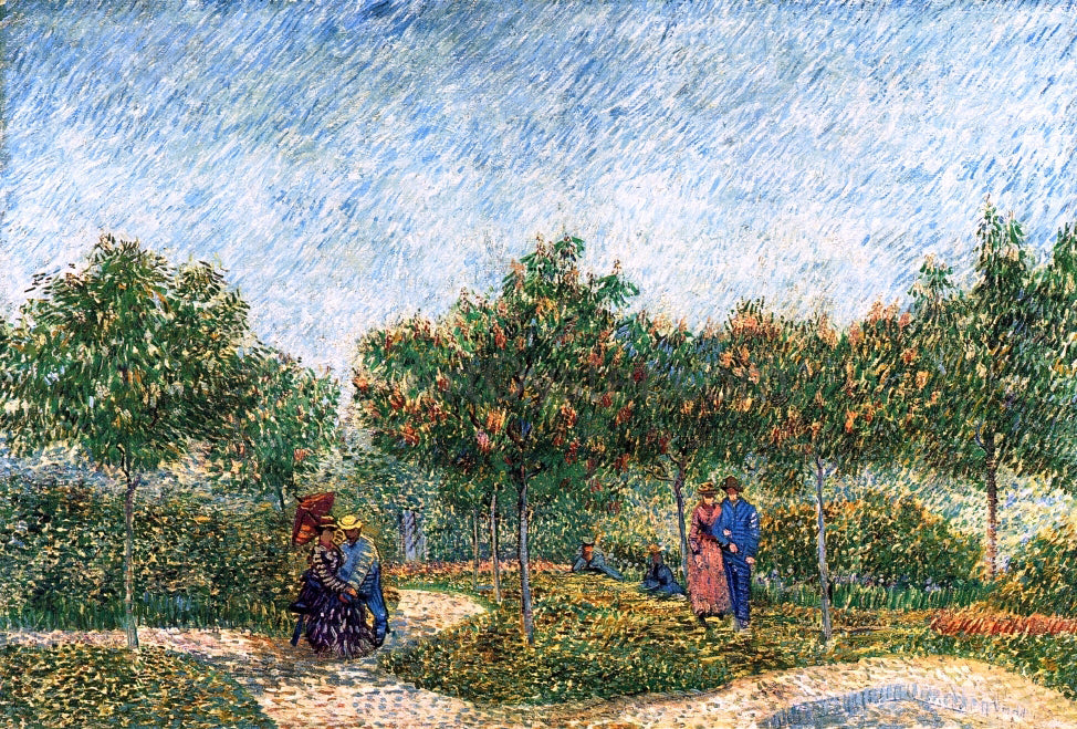  Vincent Van Gogh The Voyer d'Argenson Park in Asnieres - Canvas Print