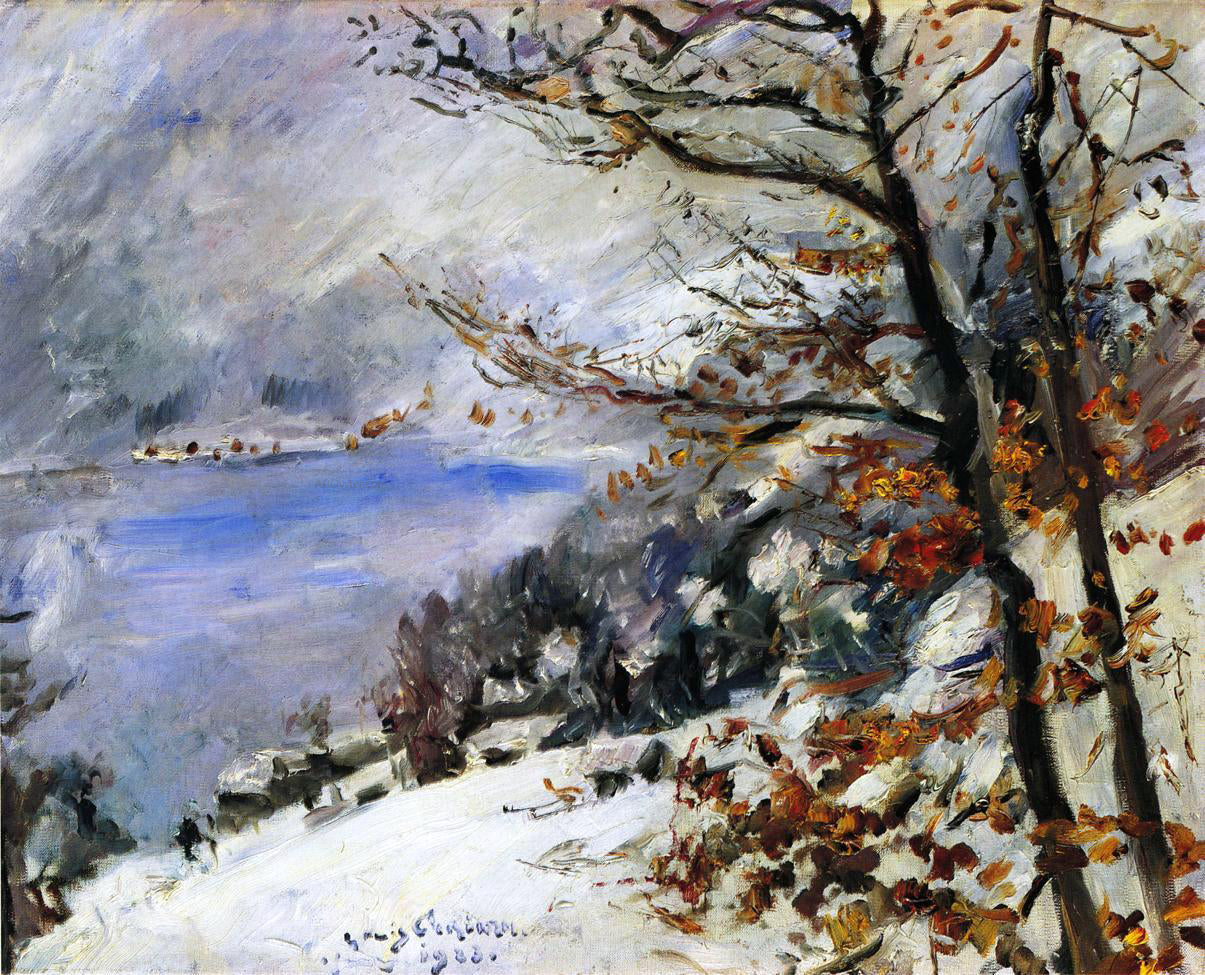  Lovis Corinth The Walchensee in Winter - Canvas Print