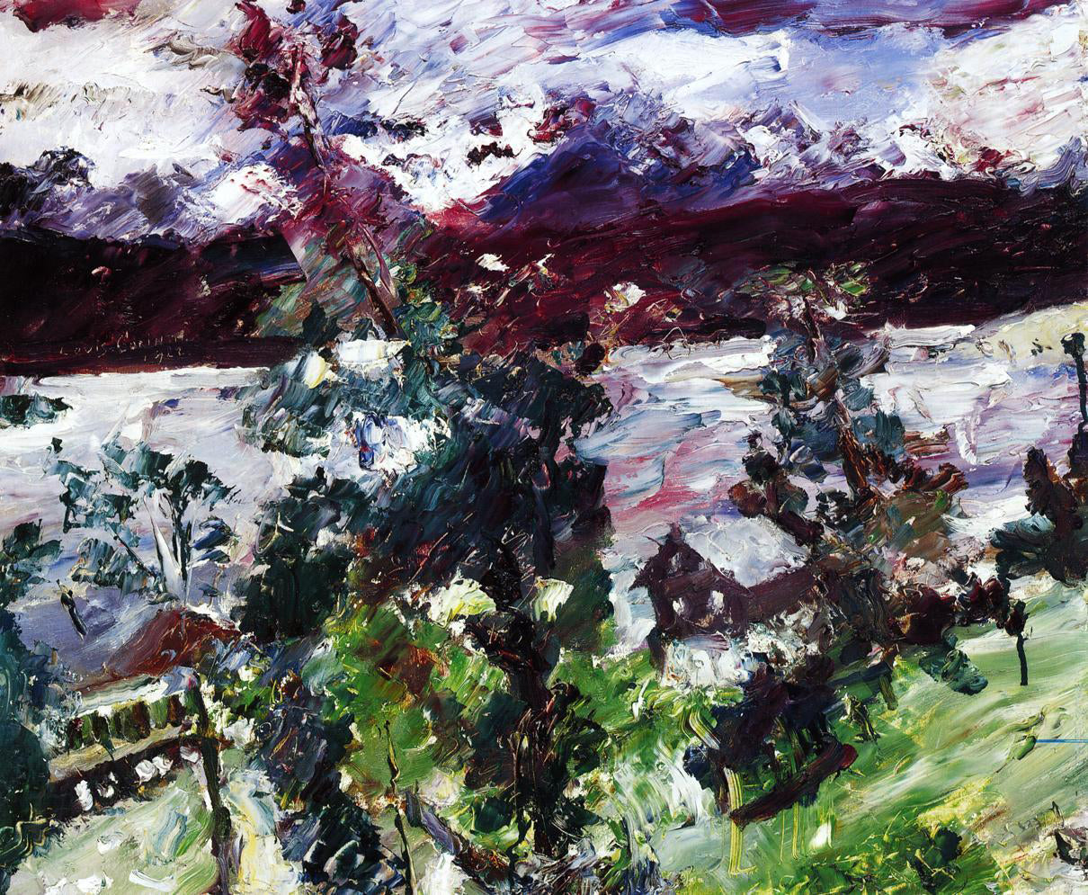  Lovis Corinth The Walchensee, New Snow - Canvas Print