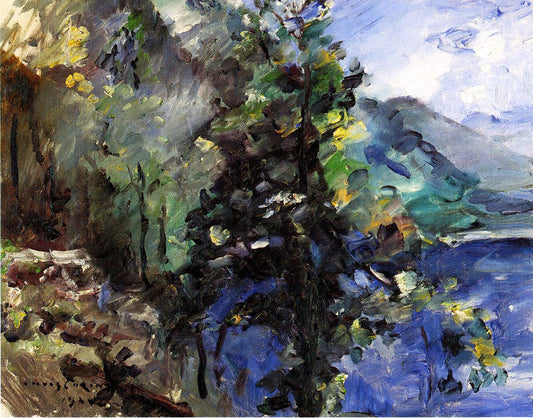  Lovis Corinth The Walchensee with the Slope of the Jochberg - Canvas Print