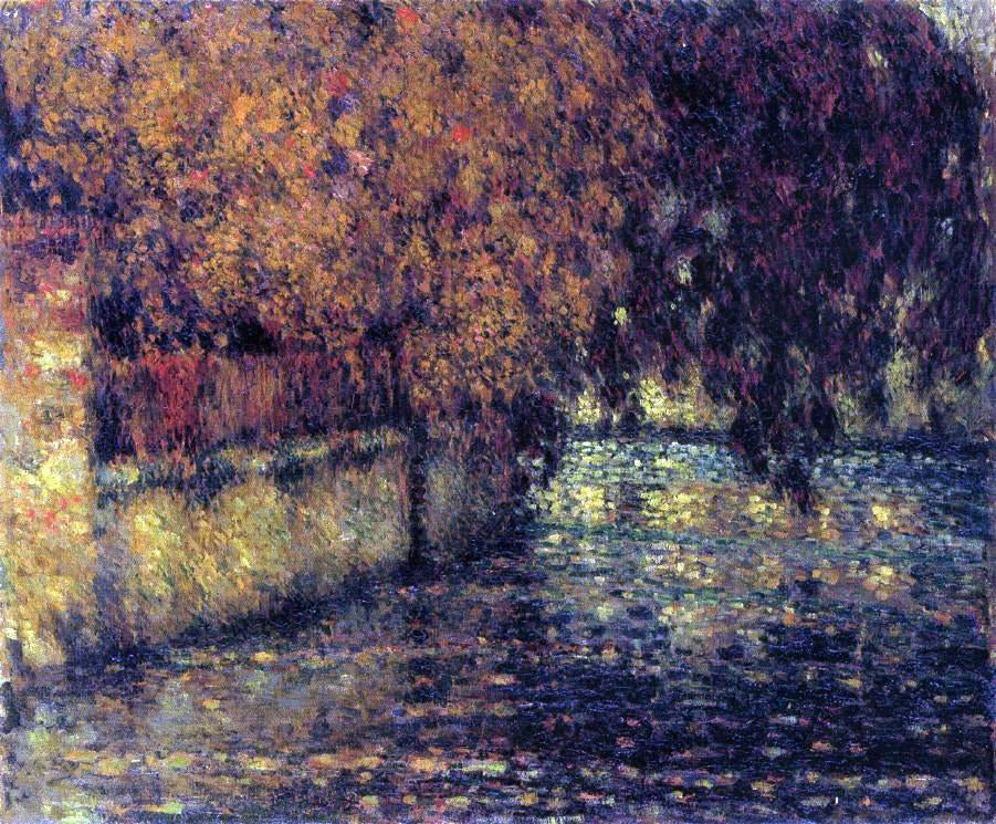  Henri Le Sidaner The Wall, Autumn - Canvas Print