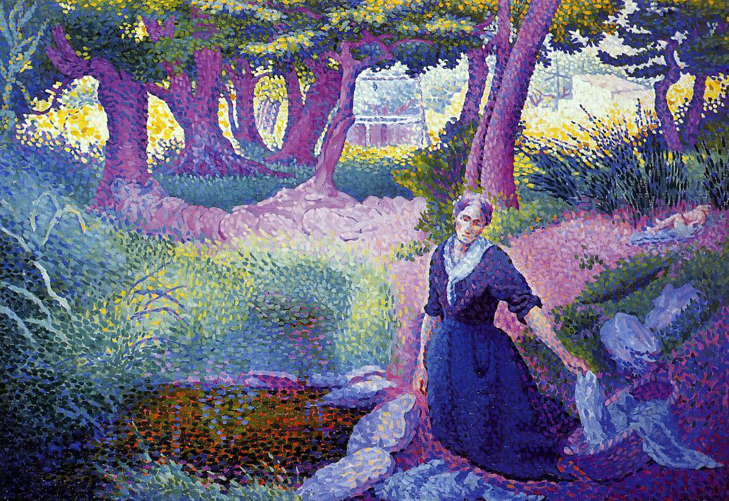  Henri Edmond Cross The Washerwoman - Canvas Print