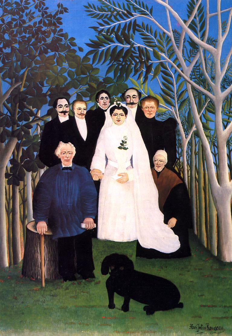  Henri Rousseau The Wedding - Canvas Print