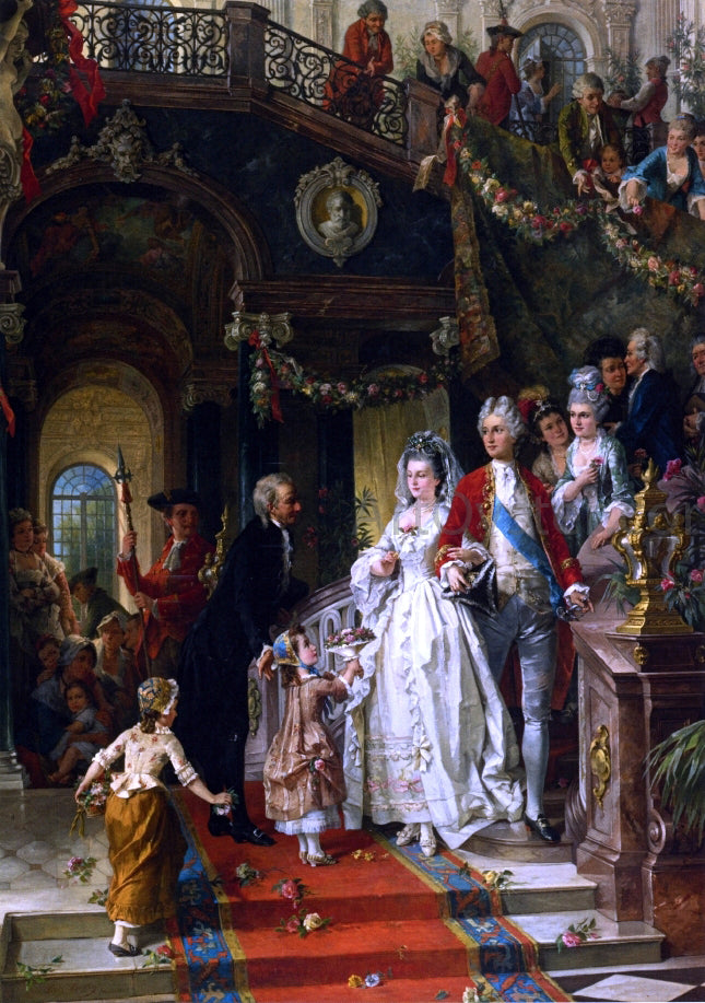  Carl Herpfer The Wedding Party - Canvas Print