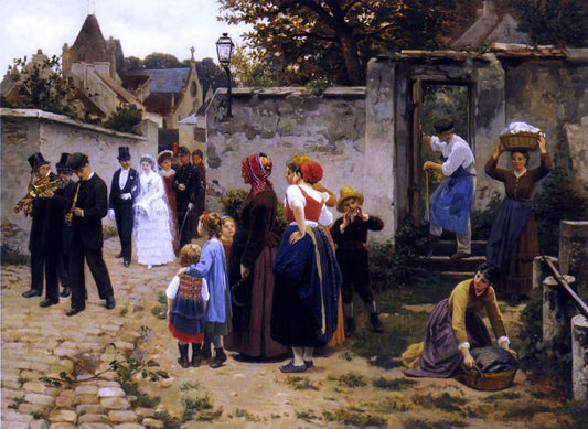  Guillaume Seignac The Wedding Procession - Canvas Print