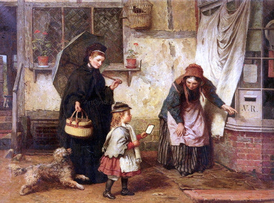  James Clarke Waite The Widow's Consolation - Canvas Print