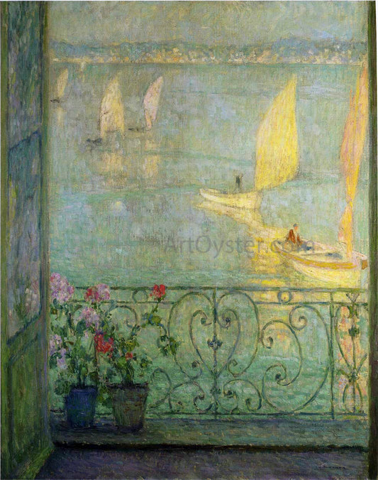  Henri Le Sidaner The Window at Croisic - Canvas Print