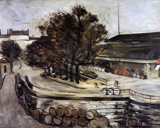  Paul Cezanne The Wine Depot, Seen from Rue de Jussieu - Canvas Print