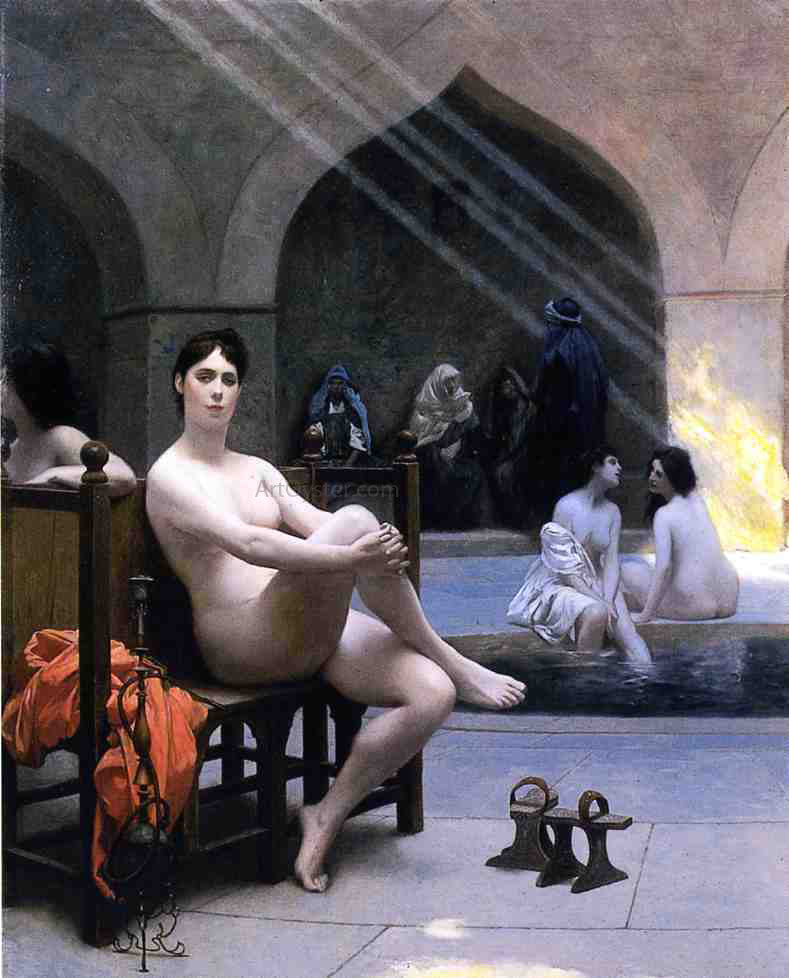  Jean-Leon Gerome The Women's Bath - Canvas Print