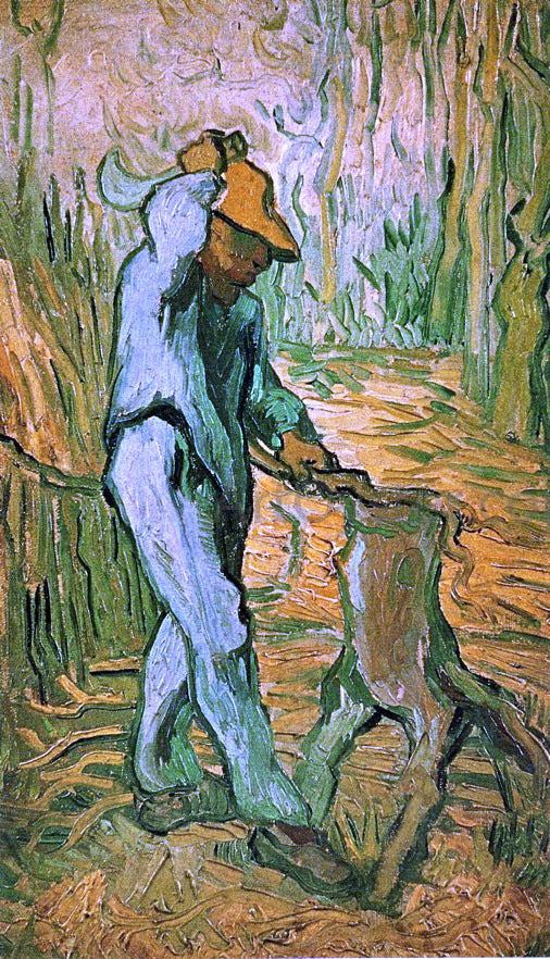  Vincent Van Gogh The Woodcutter (after Millet) - Canvas Print