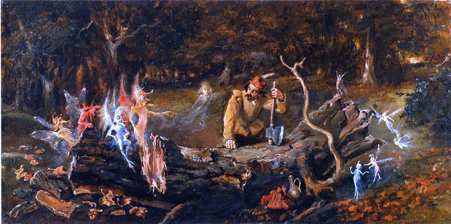  John Christian Fitzgerald The Woodcutter's Misfortune - Canvas Print