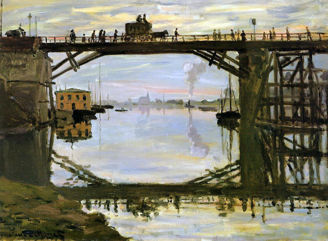  Claude Oscar Monet The Wooden Bridge - Canvas Print