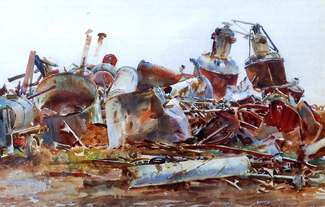  John Singer Sargent The Wrecked Sugar Refinery - Canvas Print