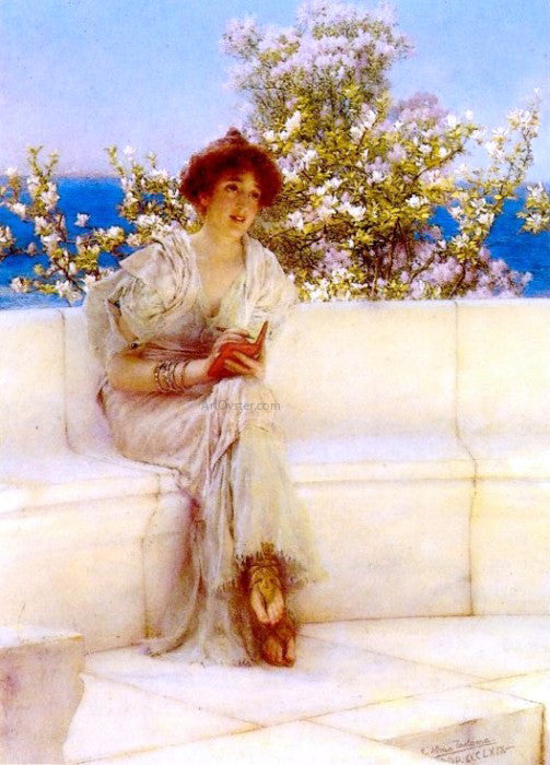  Sir Lawrence Alma-Tadema The Year's at the Spring.  All's Right with the World - Canvas Print