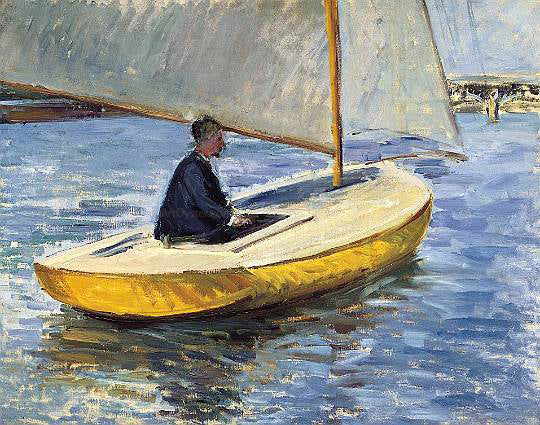 Gustave Caillebotte A Yellow Boat Canvas Print – Art MegaMart