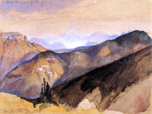  Thomas Moran The Yellowstone Range from near Fort Ellis - Canvas Print