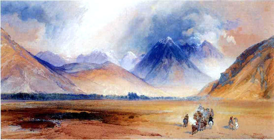  Thomas Moran The Yellowstone Range, near the Crow Mission - Canvas Print