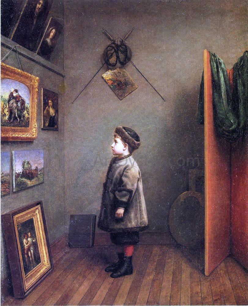  Robert M Pratt The Young Connoisseur - Canvas Print