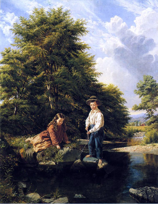  Thomas Waterman Wood There's One - Catch 'Em! - Canvas Print