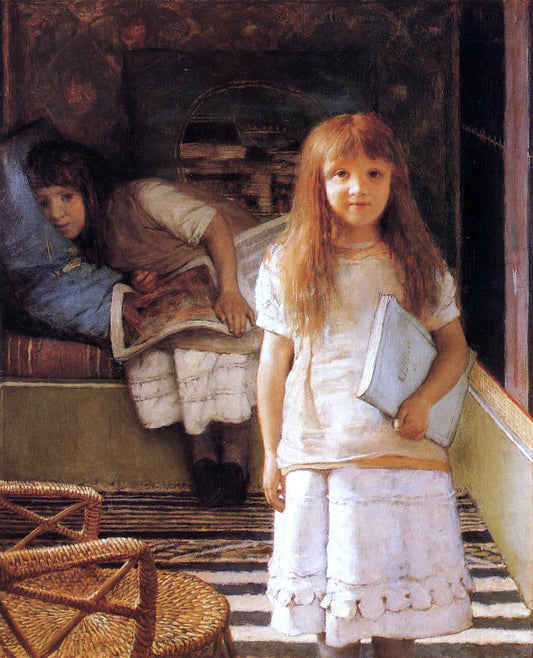  Sir Lawrence Alma-Tadema This is Our Corner (also known as Laurense and Anna Alma-Tadema) - Canvas Print