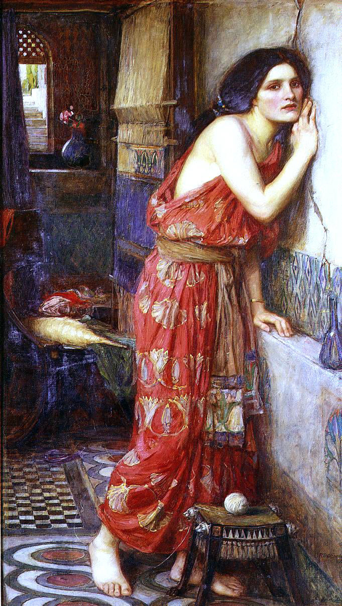  John William Waterhouse Thisbe (also known as The Listener) - Canvas Print
