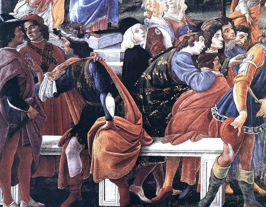  Sandro Botticelli Three Temptations of Christ (detail 2) (Cappella Sistina, Vatican) - Canvas Print