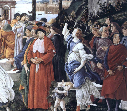  Sandro Botticelli Three Temptations of Christ (detail 3) (Cappella Sistina, Vatican) - Canvas Print