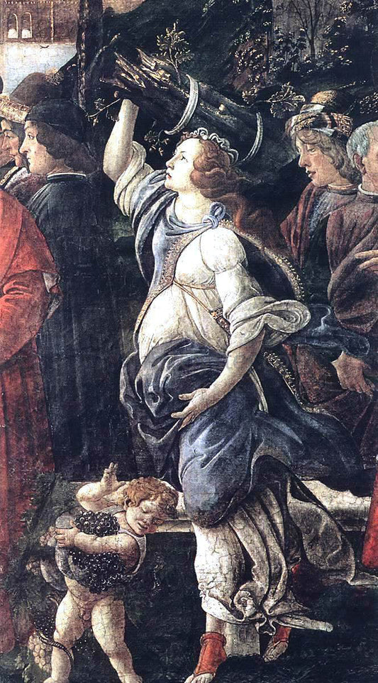  Sandro Botticelli Three Temptations of Christ (detail 4) (Cappella Sistina, Vatican) - Canvas Print