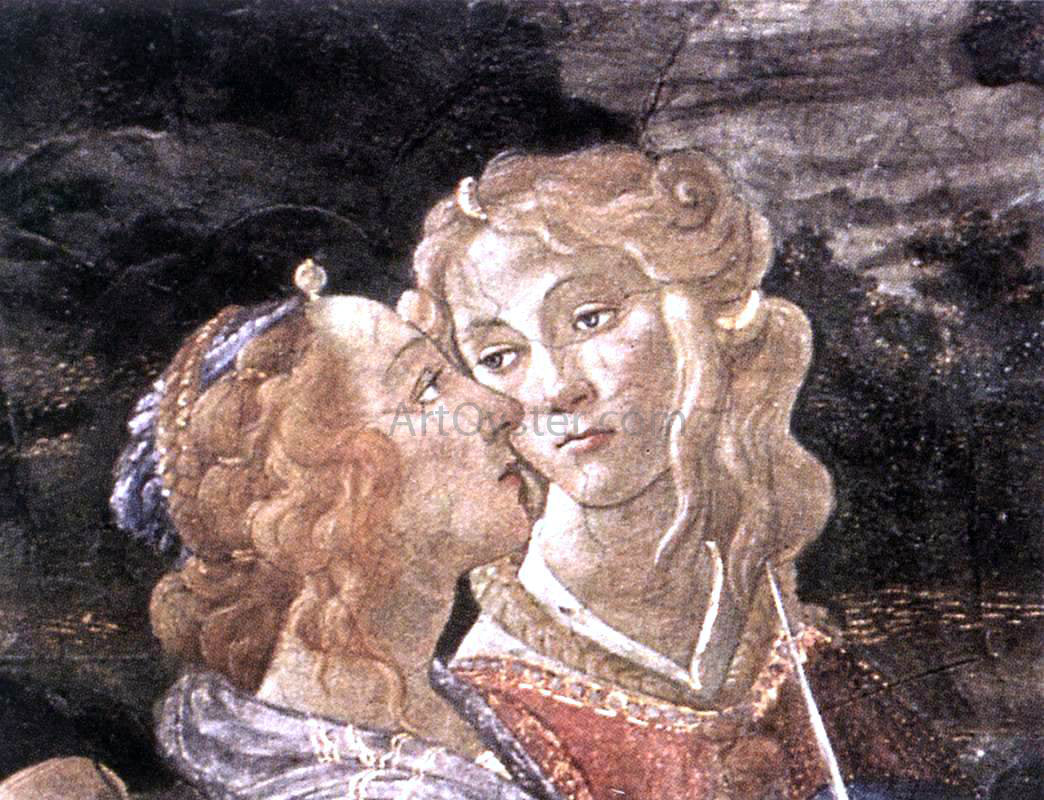  Sandro Botticelli Three Temptations of Christ (detail 7) (Cappella Sistina, Vatican) - Canvas Print