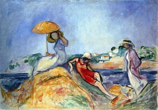  Henri Lebasque Three Women by the Sea - Canvas Print