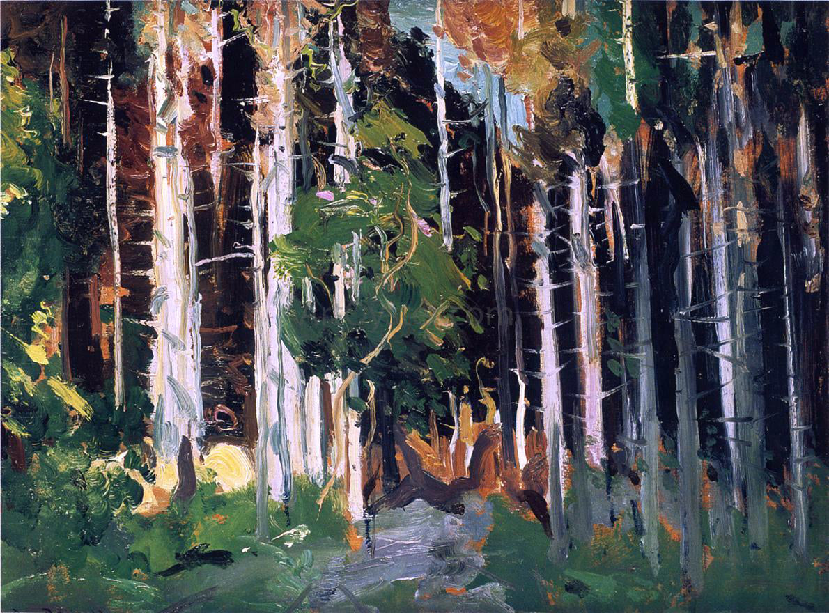  George Wesley Bellows Through the Trees - Canvas Print