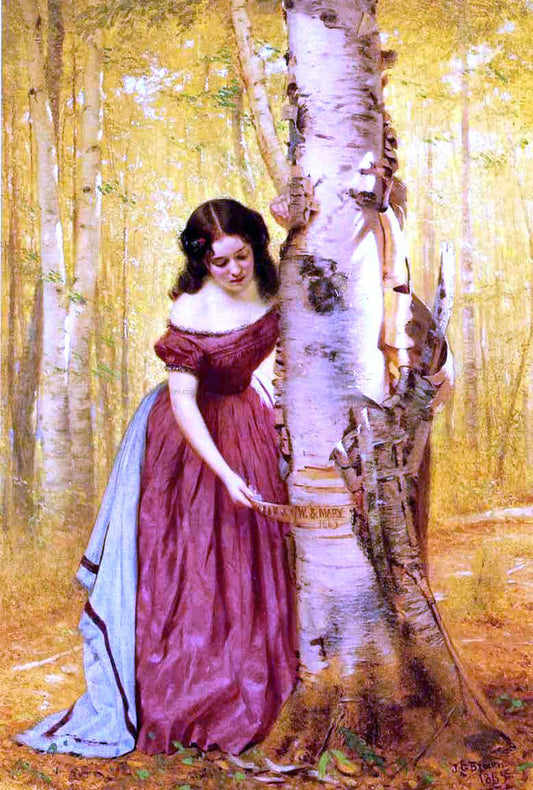  John George Brown Thus Perish the Memory of Our Love - Canvas Print