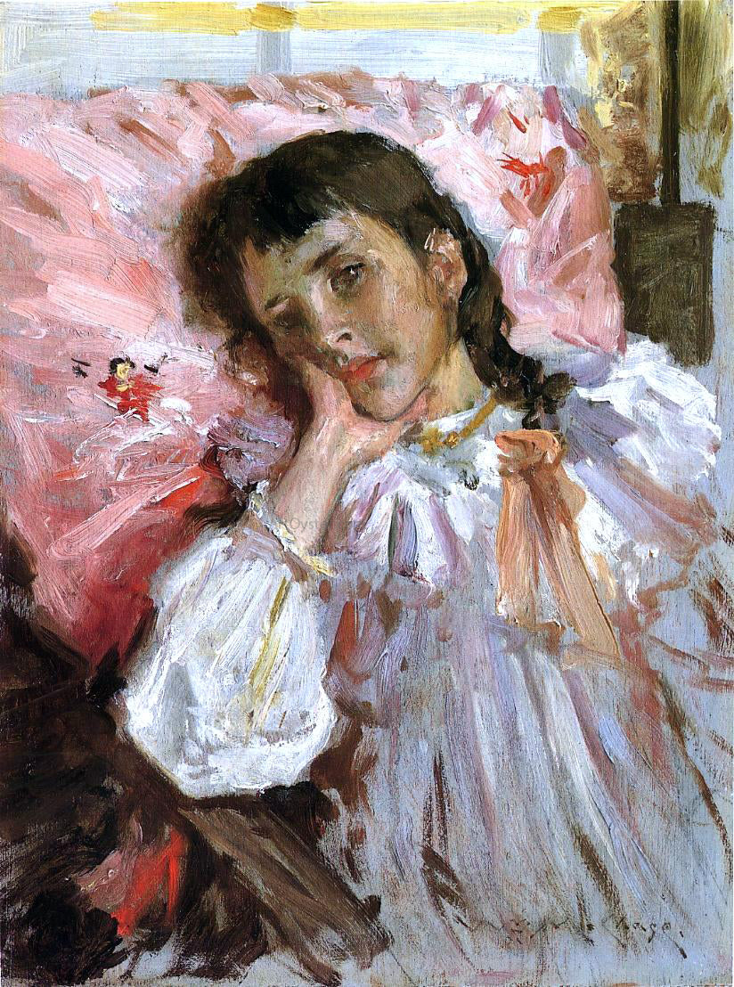  William Merritt Chase Tired (also known as Portrait of the Artist's Daughter) - Canvas Print