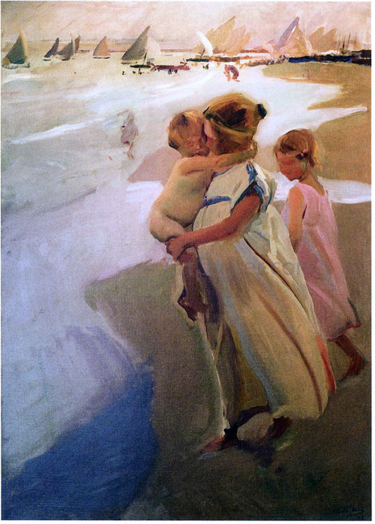  Joaquin Sorolla Y Bastida To the Water, Valencia - Canvas Print