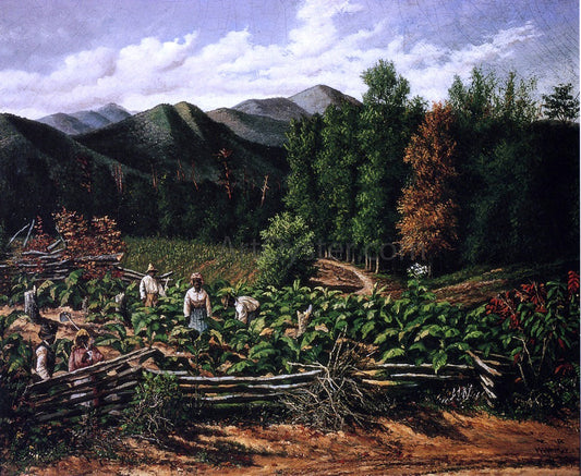  William Aiken Walker Tobacco Field with Five Figures (North Carolina) - Canvas Print