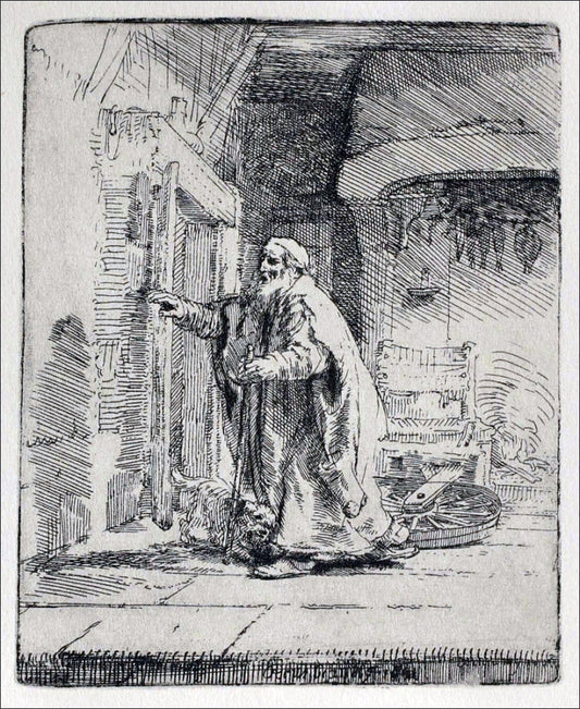  Rembrandt Van Rijn Tobit Blind, with the Dog - Canvas Print