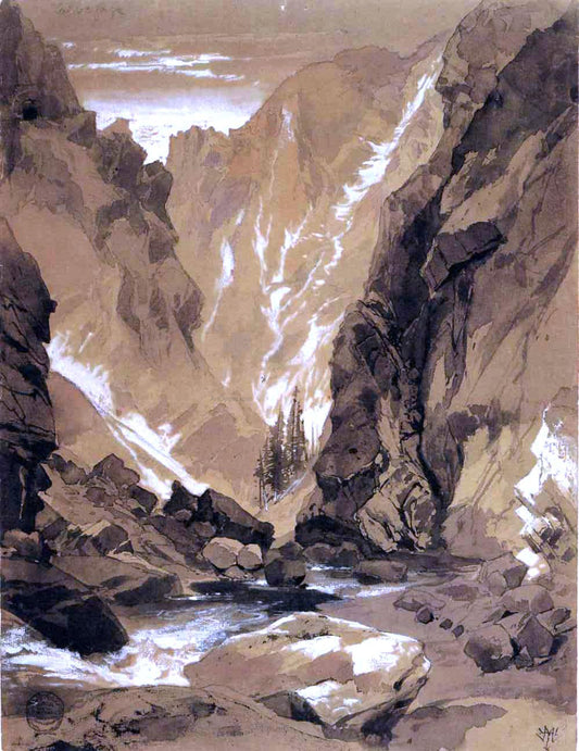  Thomas Moran Toltec Gorge, Colorado - Canvas Print