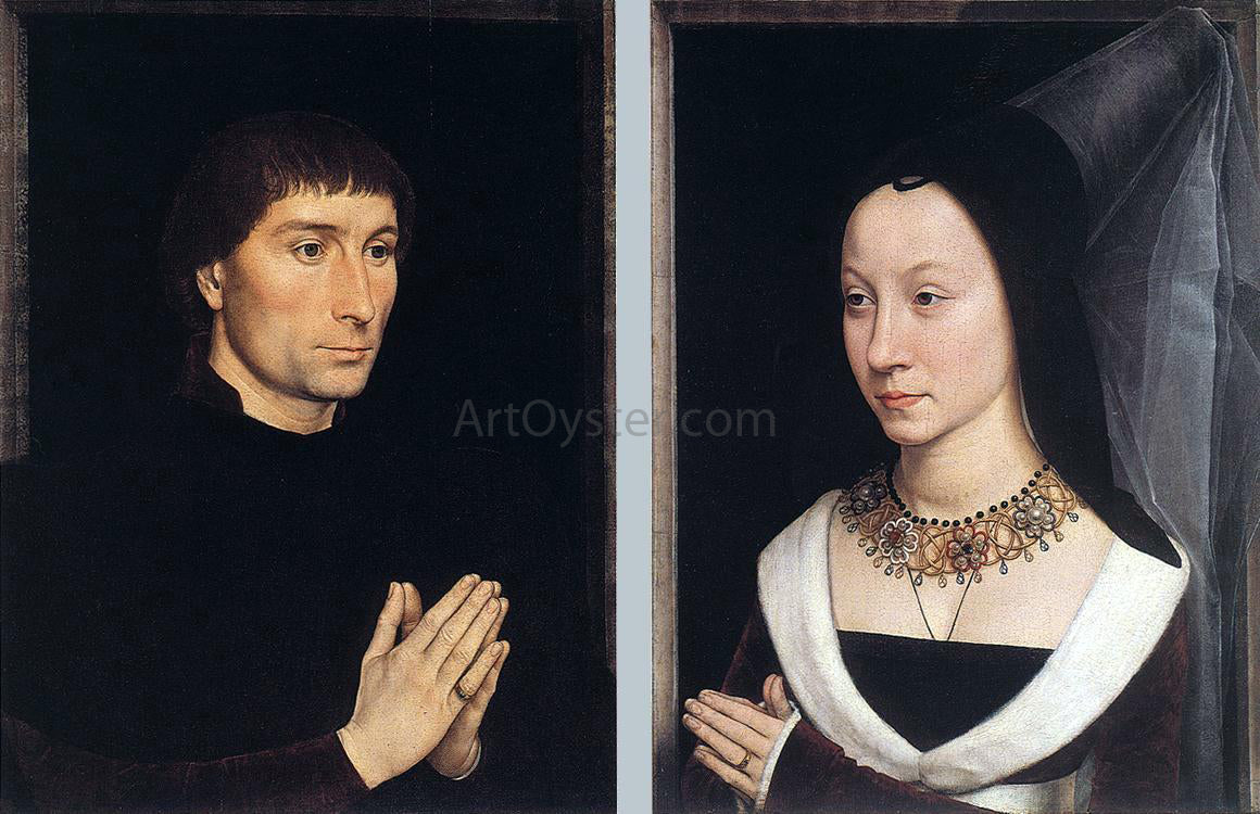  Hans Memling Tommaso Portinari and his Wife - Canvas Print